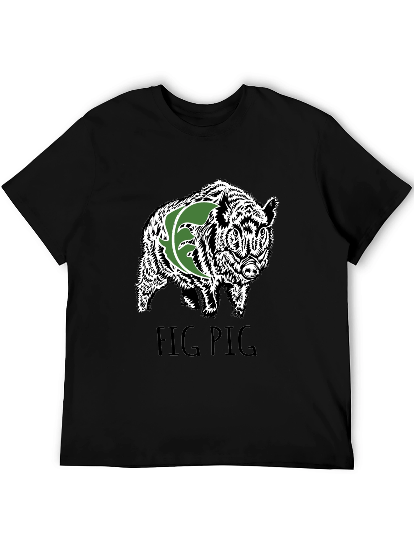 Fig Pig Black T-Shirt