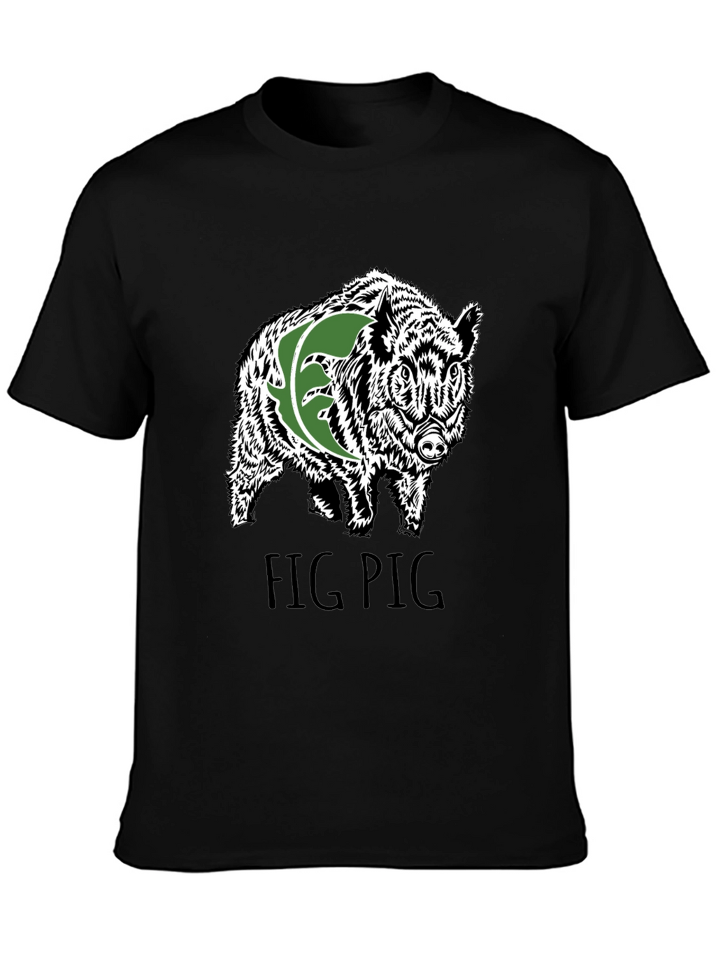 Fig Pig Black T-Shirt