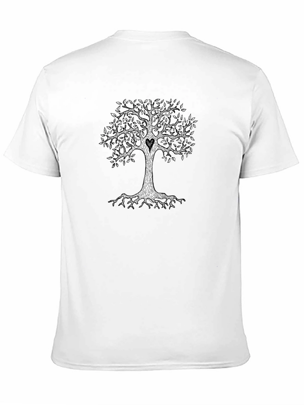 Tree of Life Heart Graphic Tee - Black