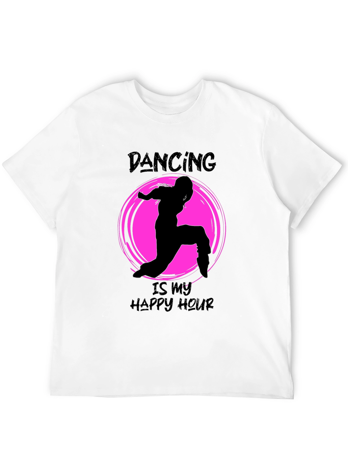Dancing is my Happy Hour Black T-Shirt