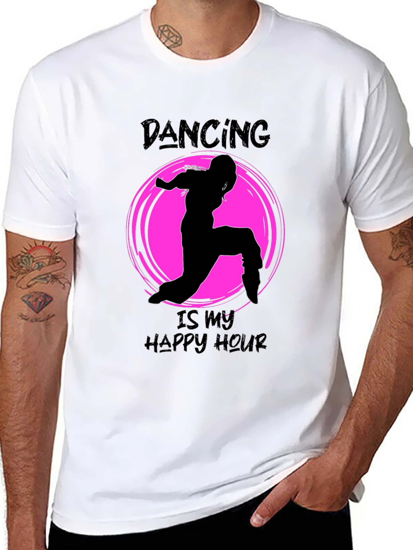 Dancing is my Happy Hour Black T-Shirt