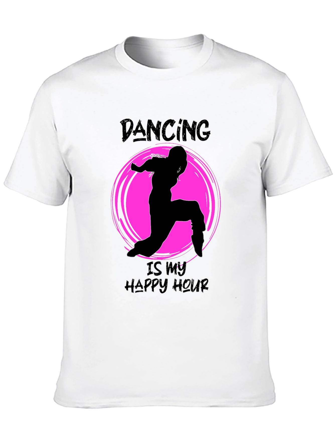 Dancing is my Happy Hour Black T-Shirt