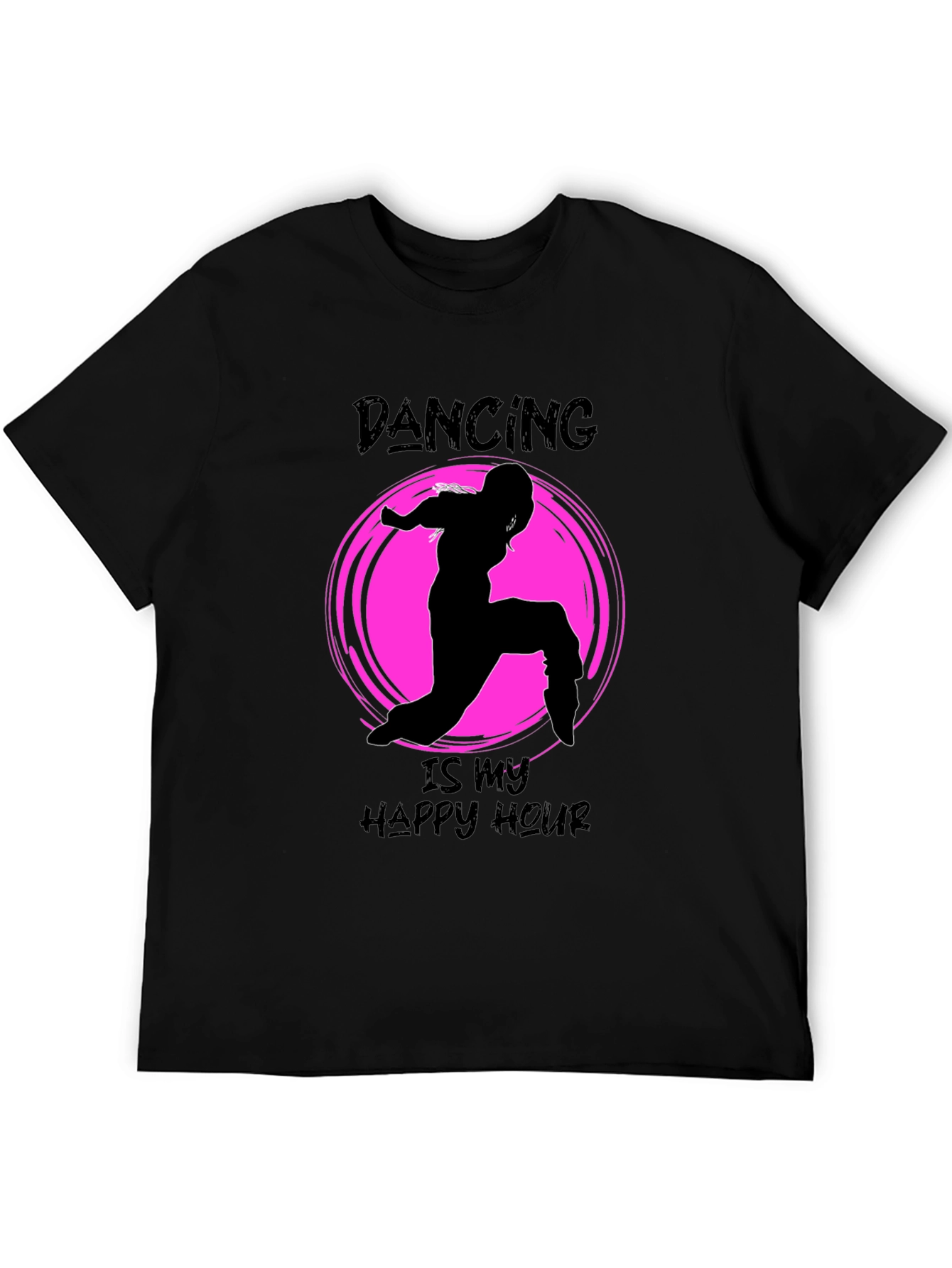 Dancing is my Happy Hour Black T-Shirt
