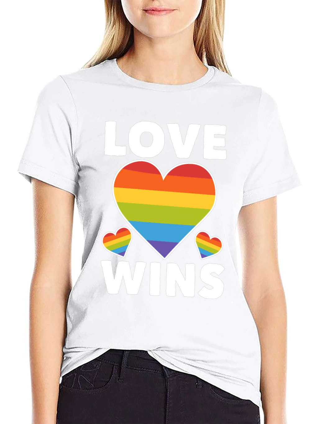 Love Wins Rainbow Heart T-Shirt