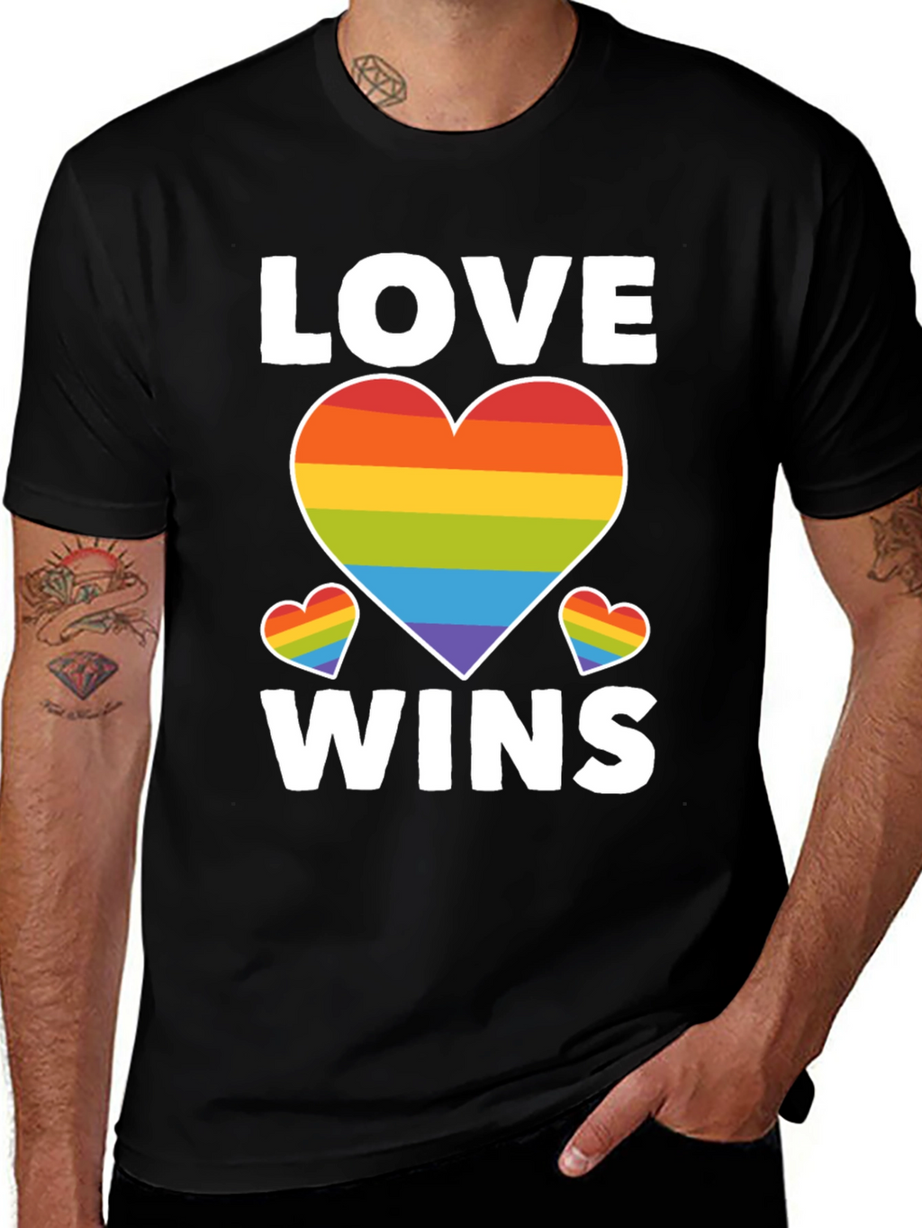 Love Wins Rainbow Heart T-Shirt