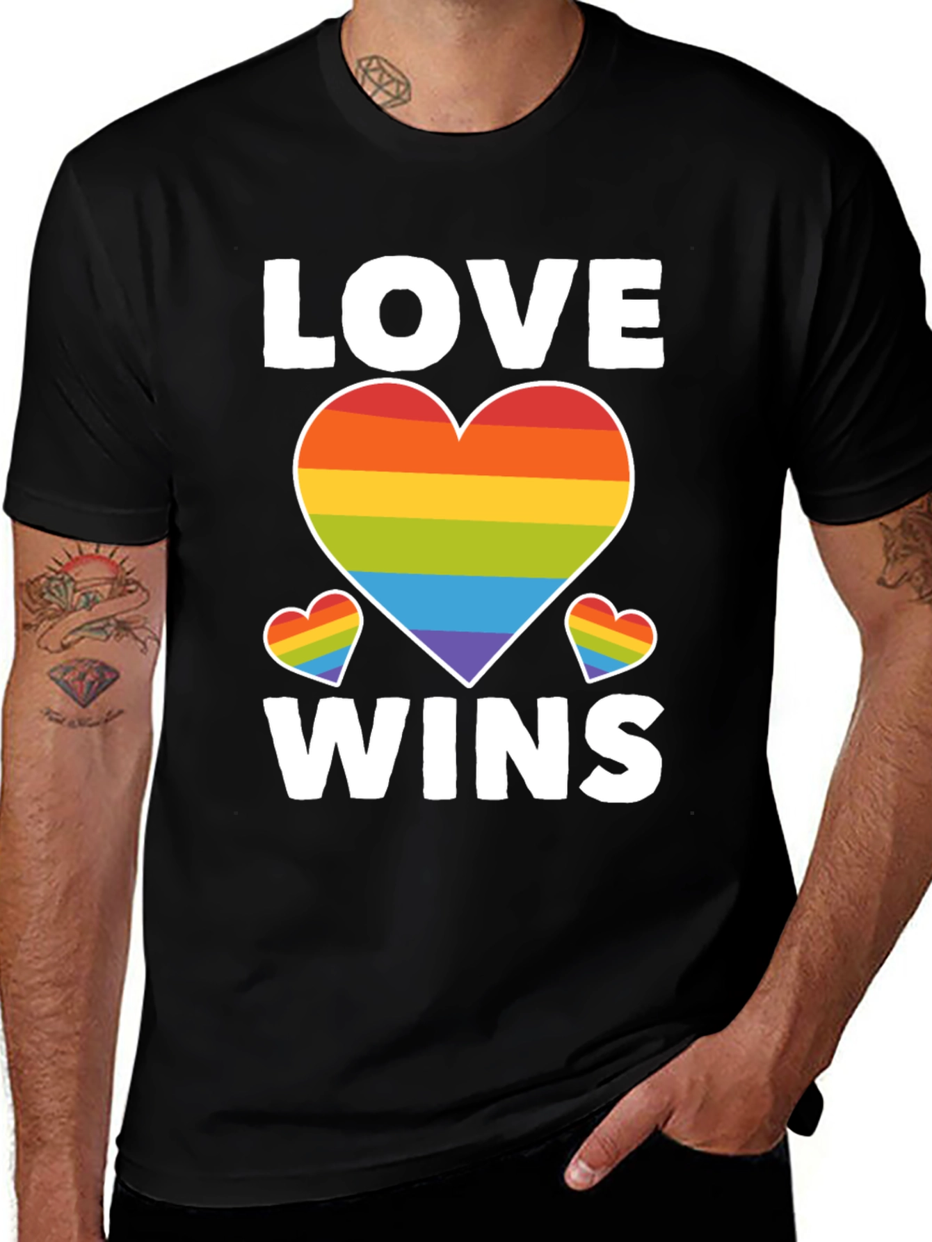 Love Wins Rainbow Heart T-Shirt