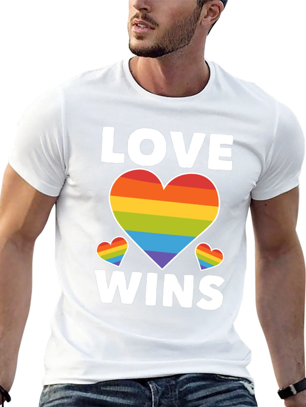 Love Wins Rainbow Heart T-Shirt