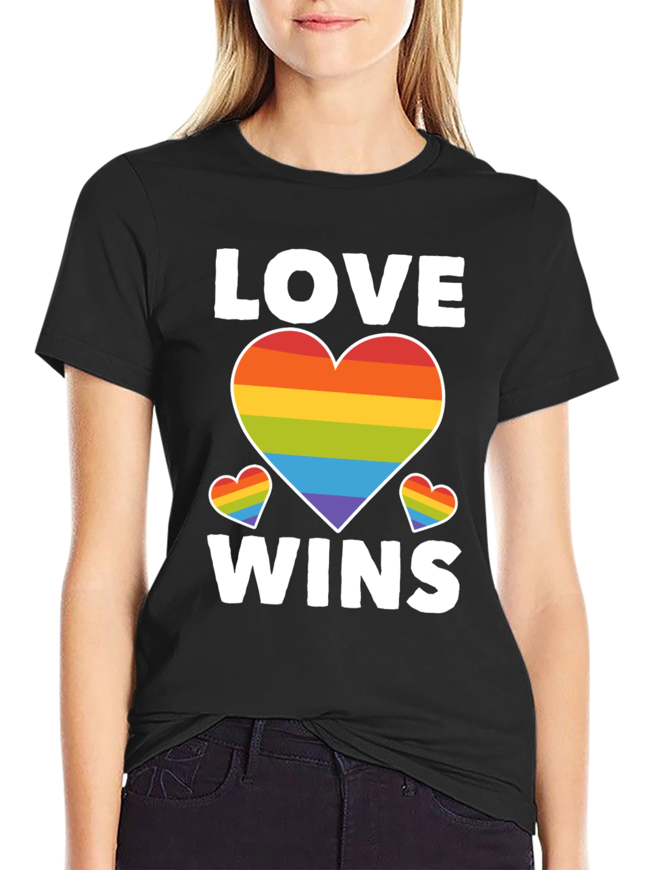 Love Wins Rainbow Heart T-Shirt