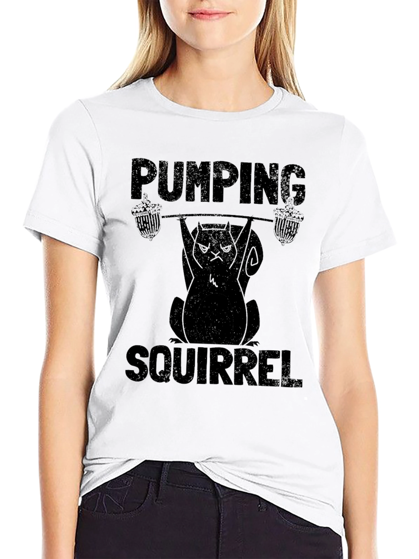 Pumping Squirrel Workout T-Shirt