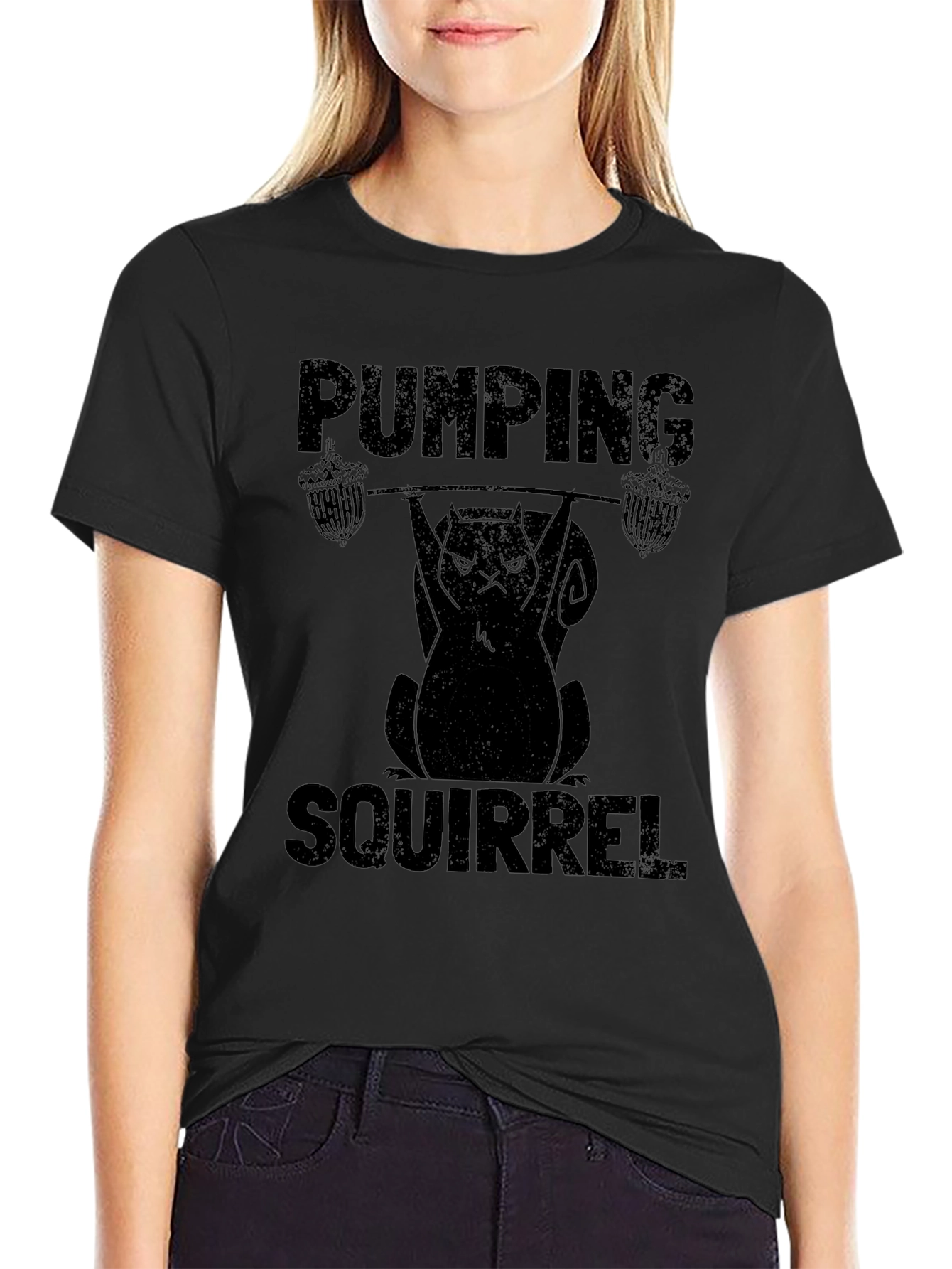 Pumping Squirrel Workout T-Shirt