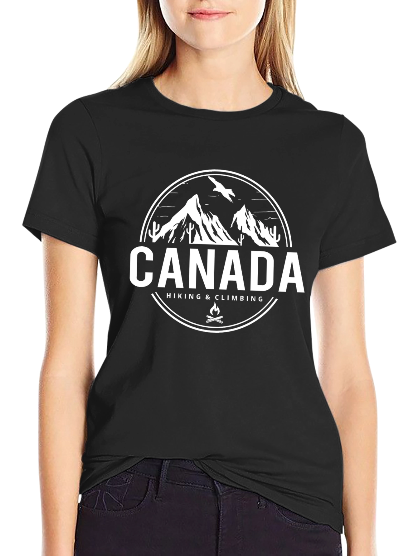 Canada Hiking & Climbing Graphic T-Shirt