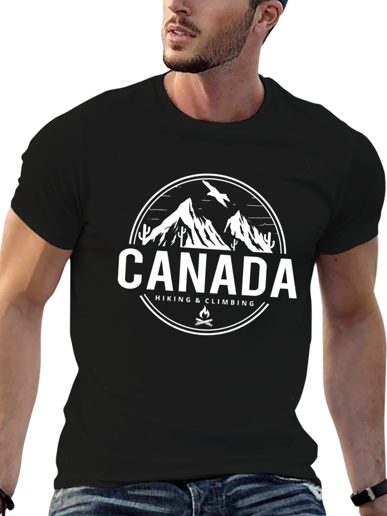 Canada Hiking & Climbing Graphic T-Shirt