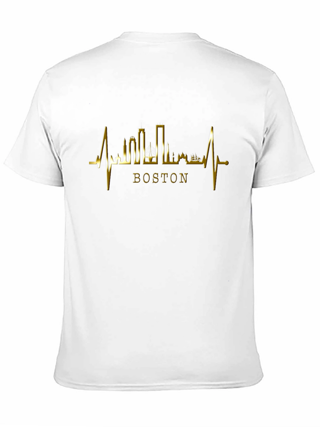 Boston Skyline Heartbeat Graphic T-Shirt