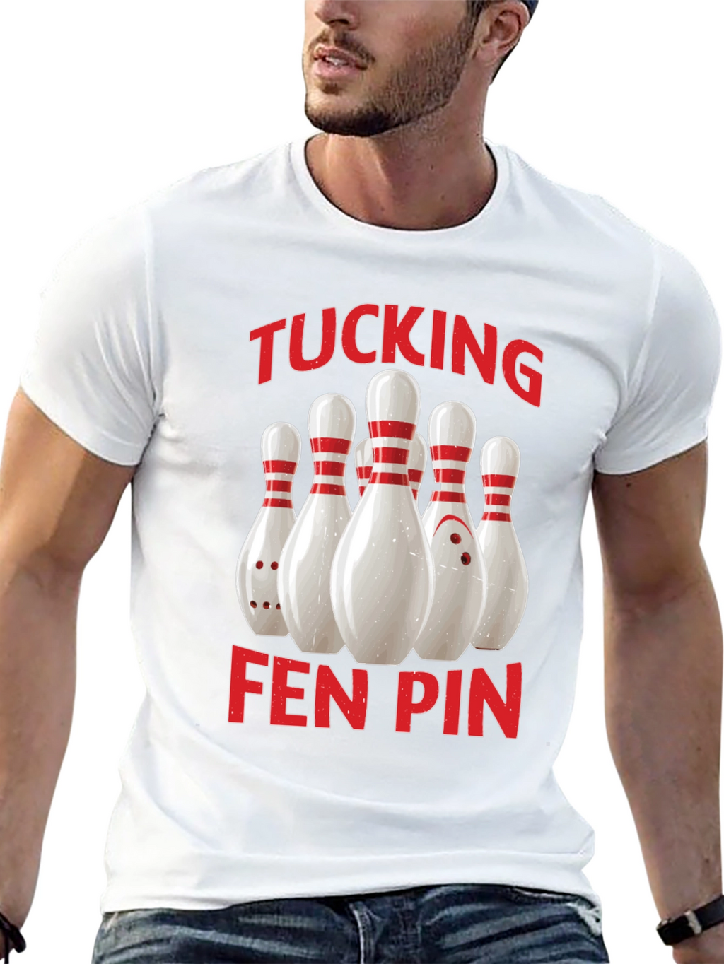 Funny Bowling T-Shirt - Tucking Fen Pin