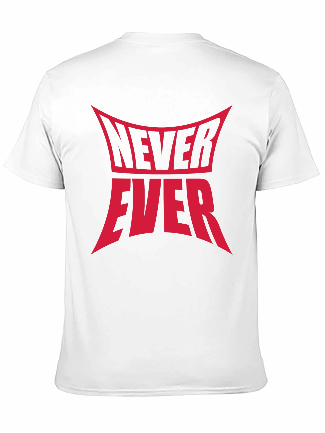 Never Ever Graphic Tee - Black Cotton T-Shirt