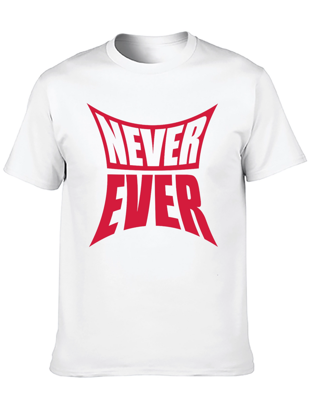 Never Ever Graphic Tee - Black Cotton T-Shirt