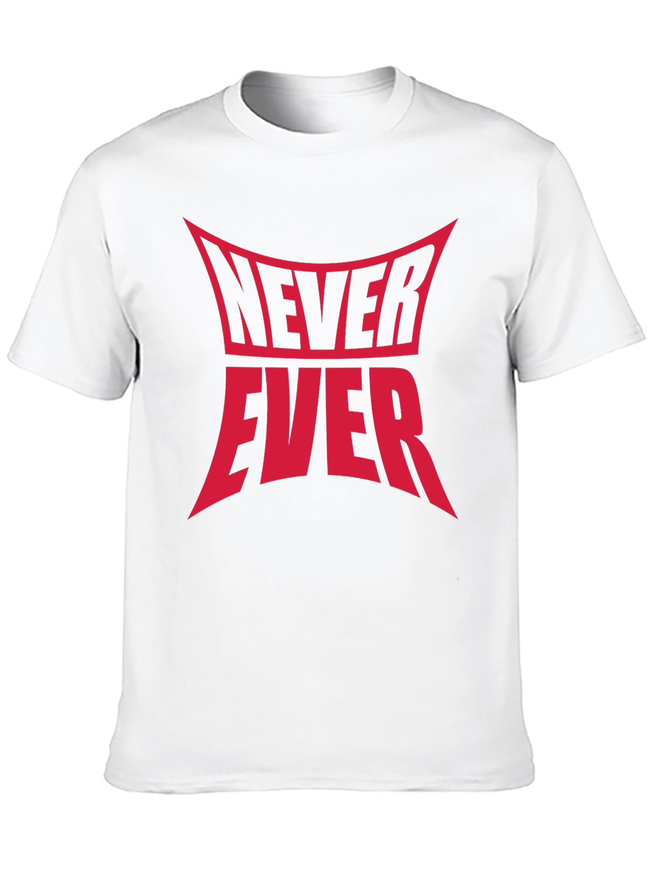 Never Ever Graphic Tee - Black Cotton T-Shirt