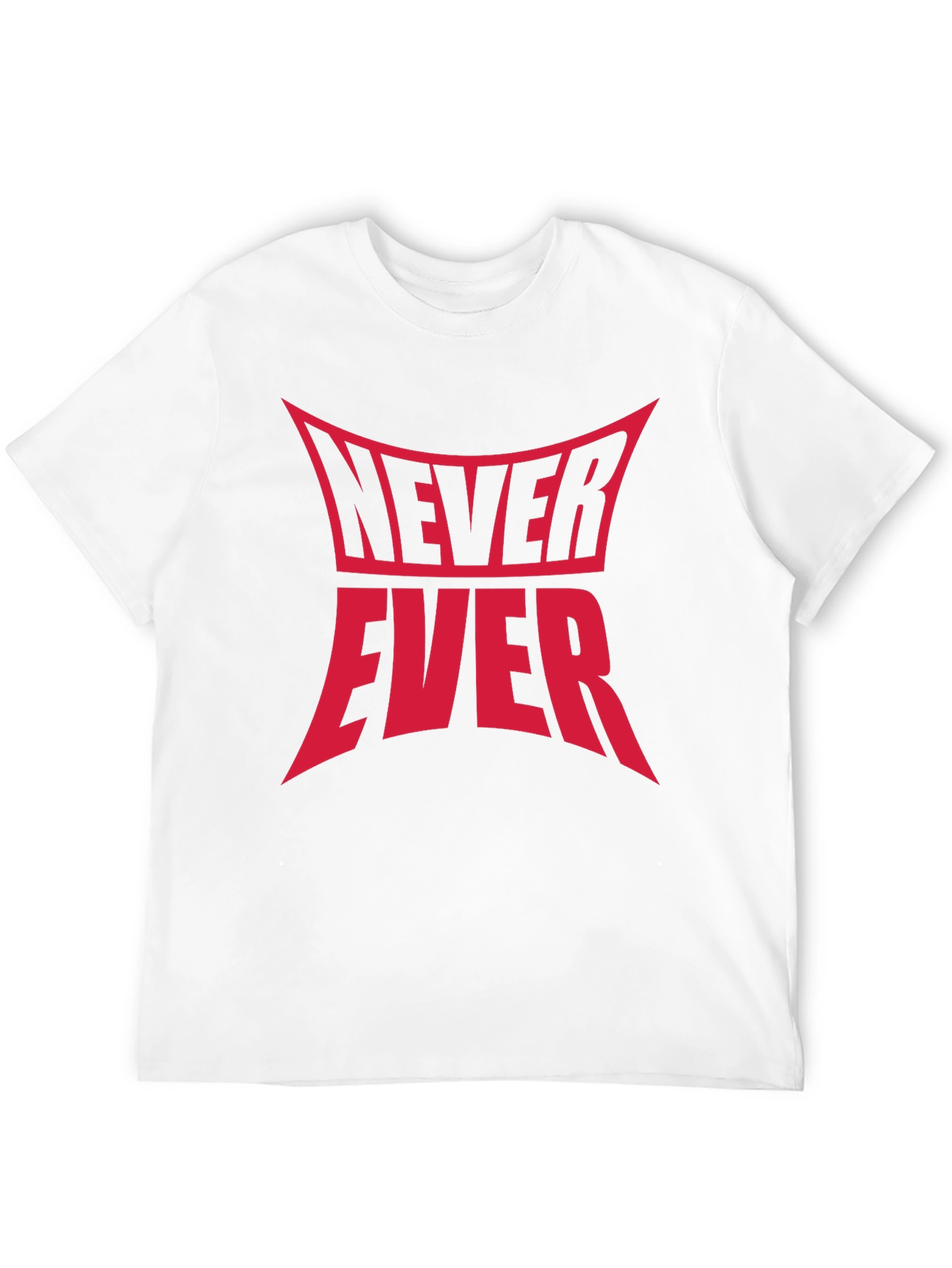 Never Ever Graphic Tee - Black Cotton T-Shirt