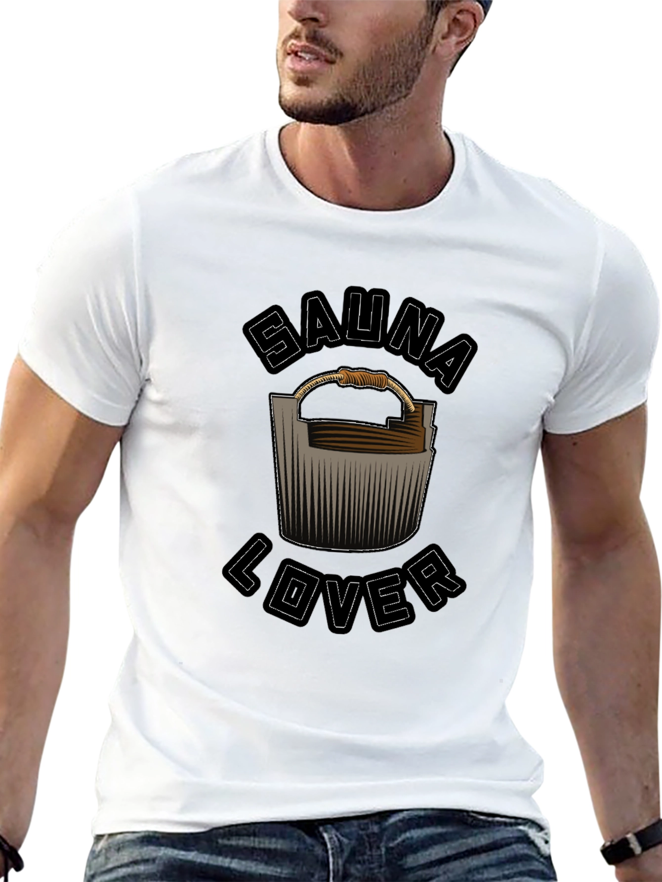 Sauna Lover Black Graphic Tee