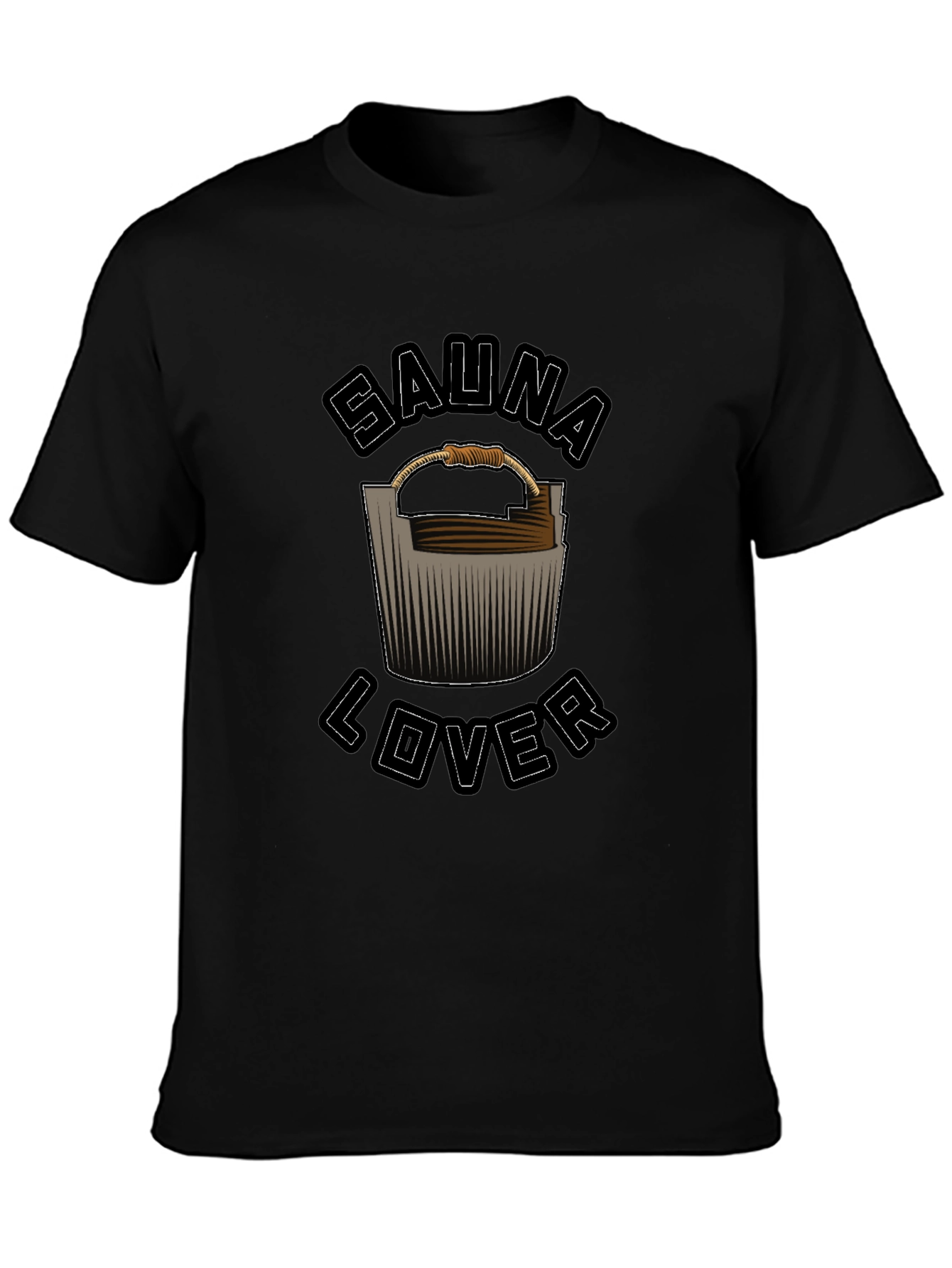 Sauna Lover Black Graphic Tee