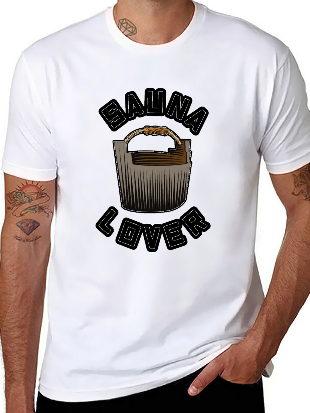 Sauna Lover Black Graphic Tee