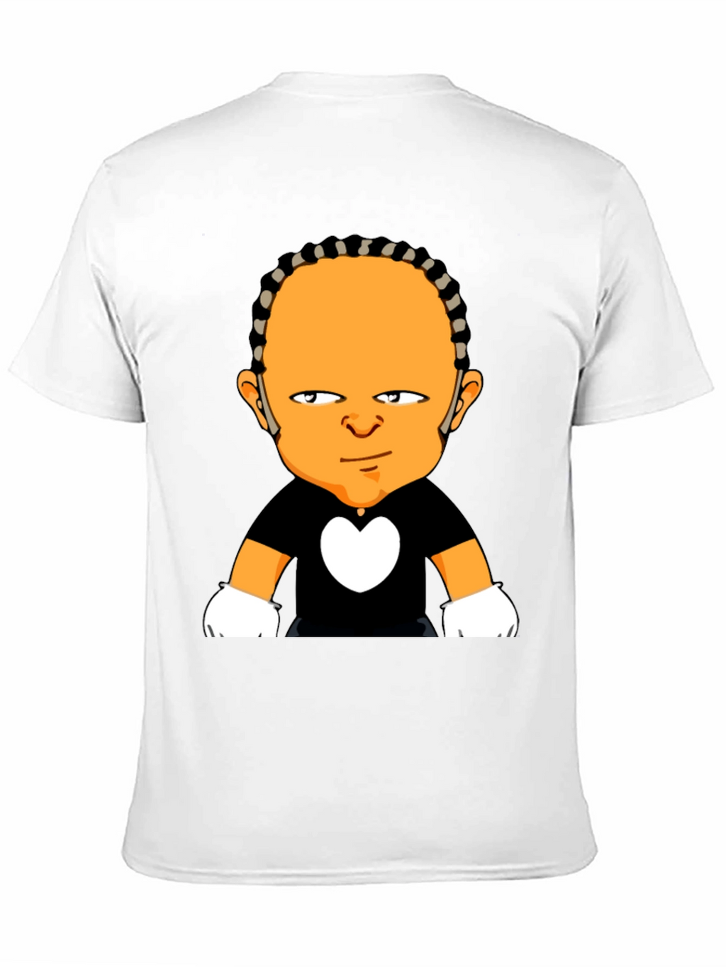 Cartoon Character Graphic Black T-Shirt
