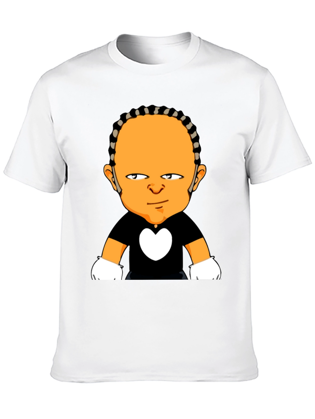Cartoon Character Graphic Black T-Shirt