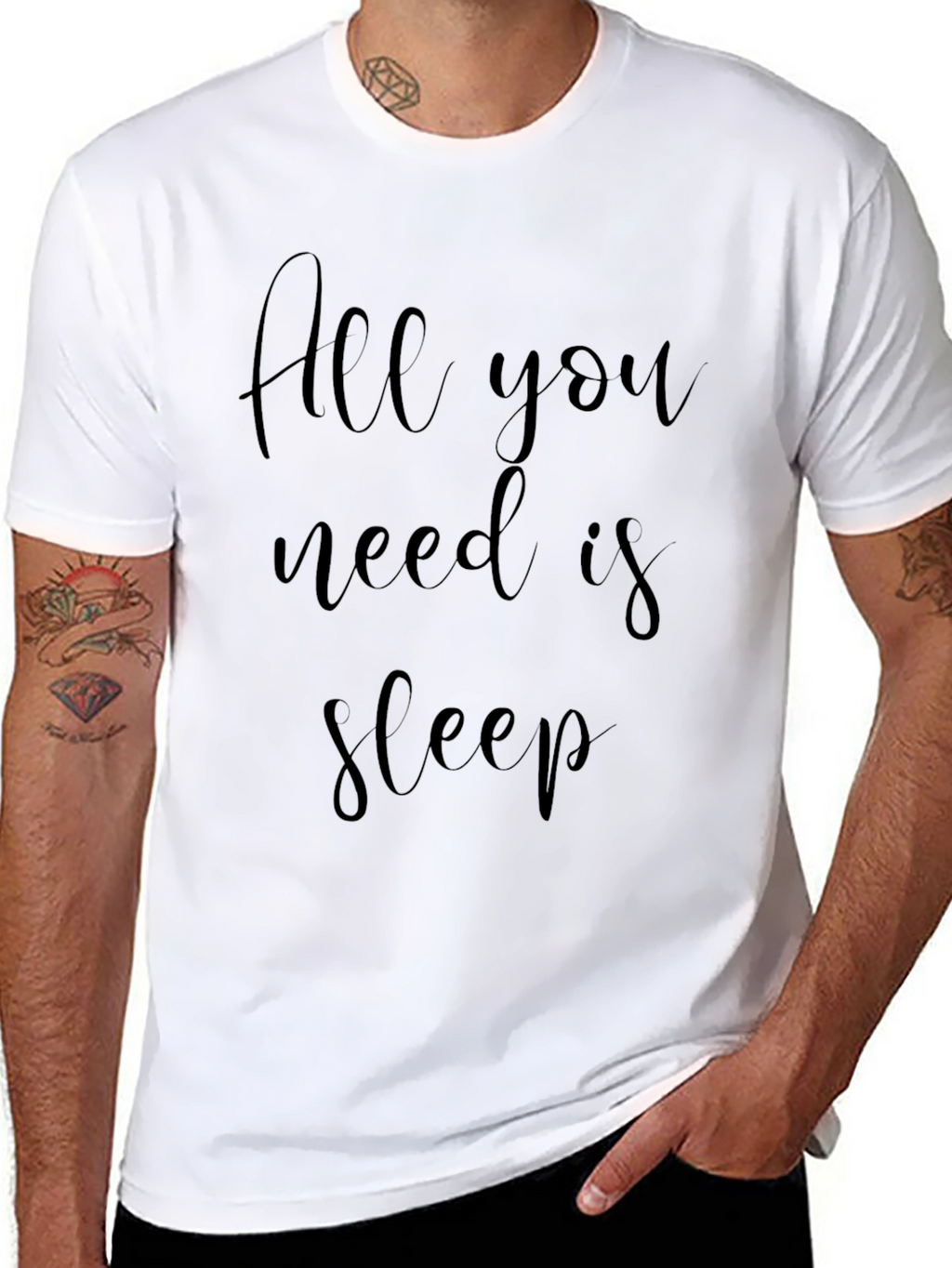 All You Need Is Sleep Black T-Shirt