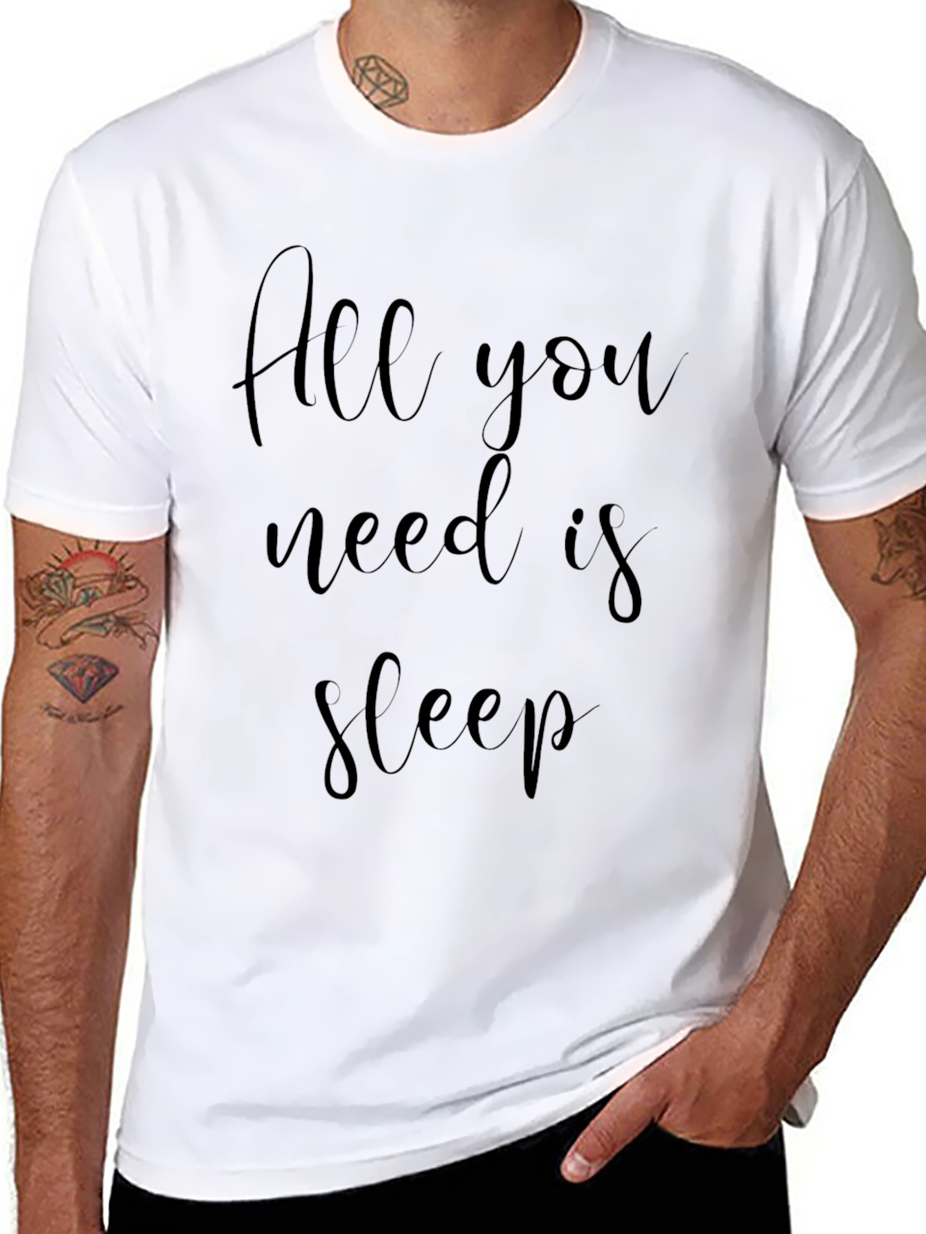 All You Need Is Sleep Black T-Shirt