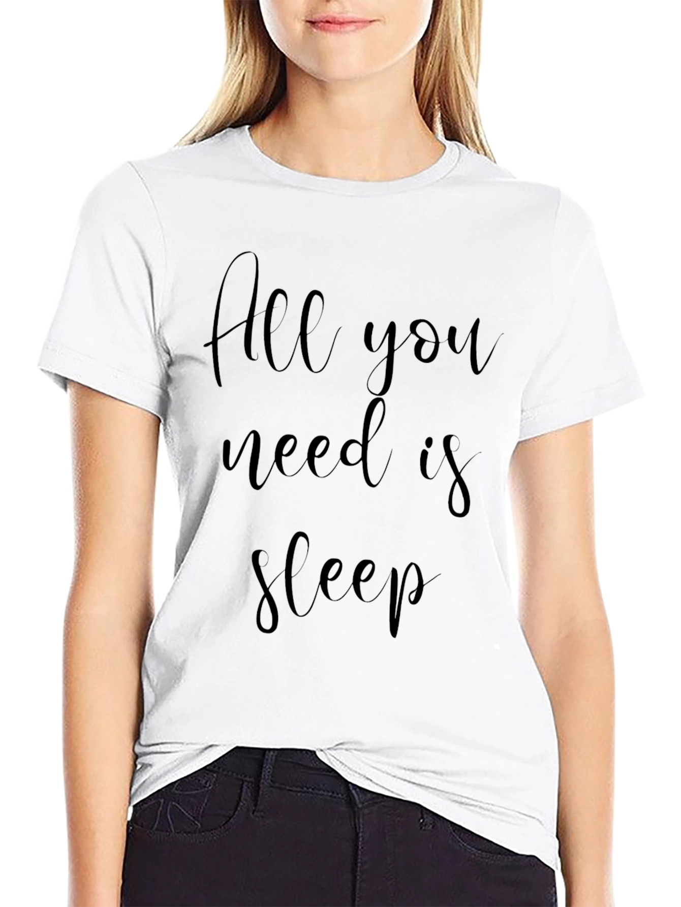 All You Need Is Sleep Black T-Shirt