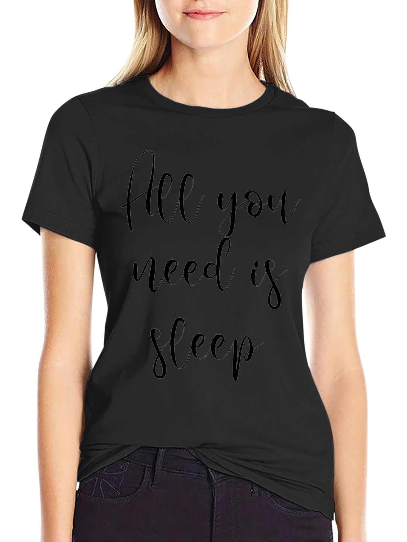 All You Need Is Sleep Black T-Shirt