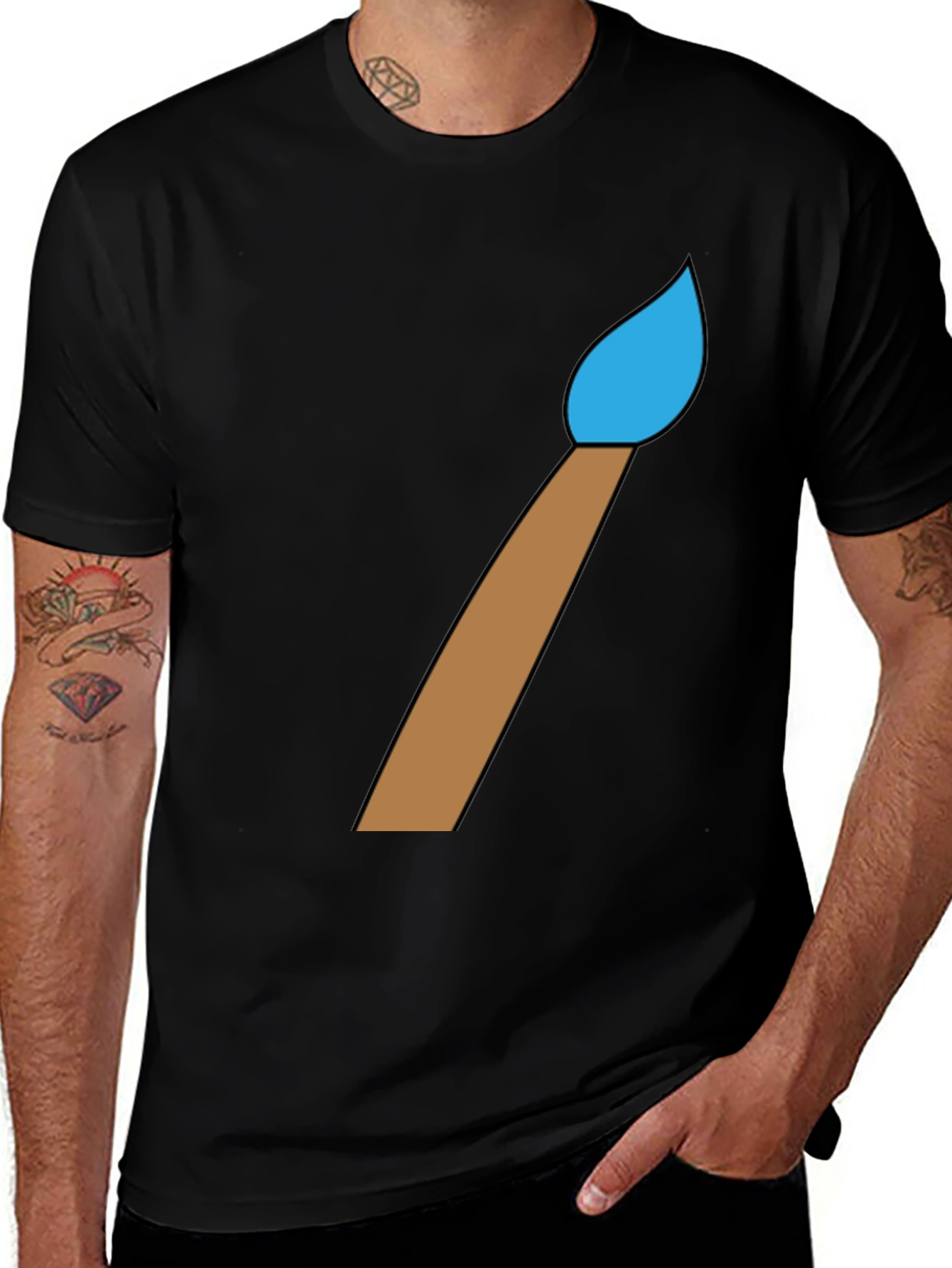 Paint Brush Graphic Tee - Artists Choice