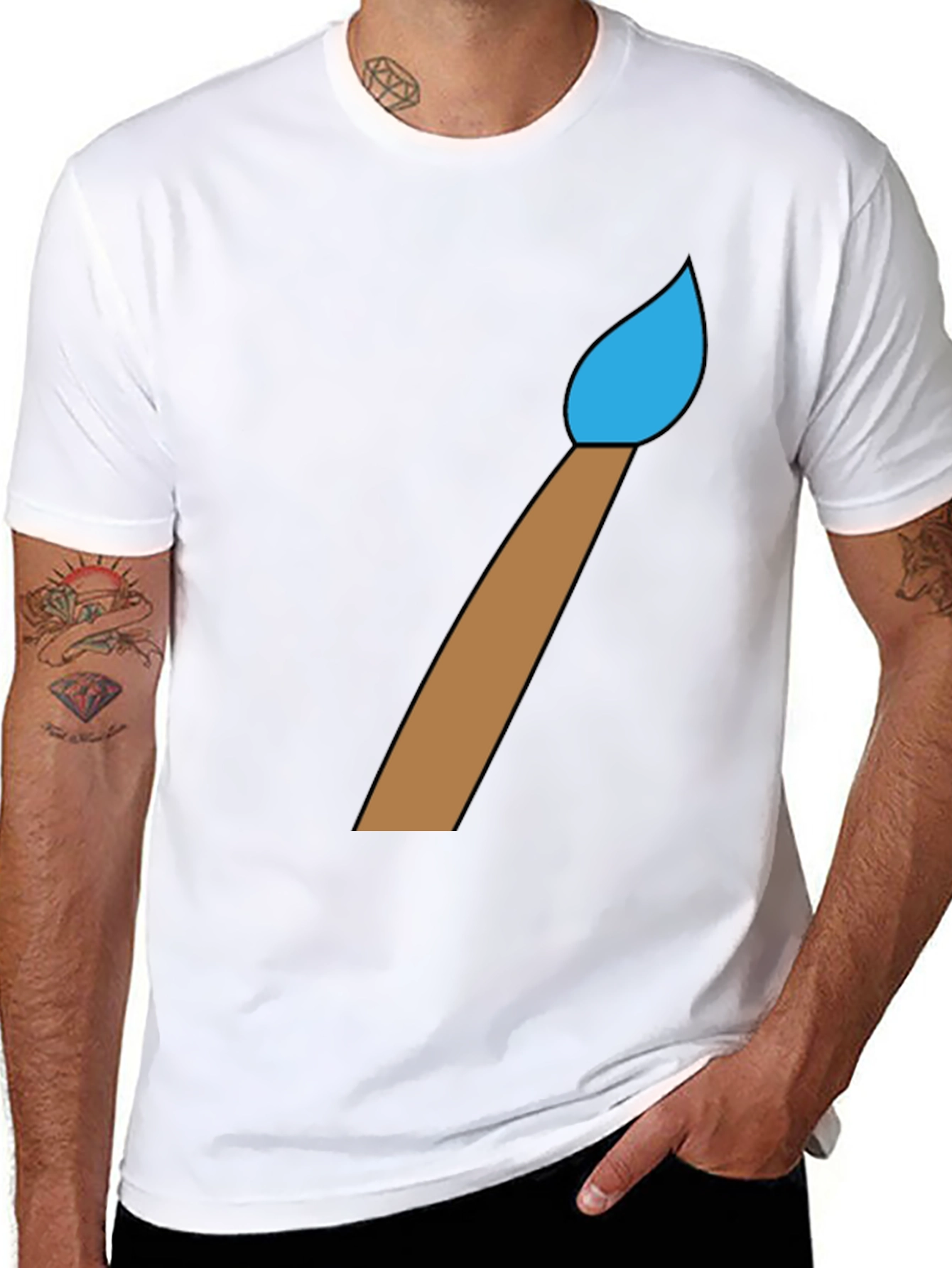 Paint Brush Graphic Tee - Artists Choice