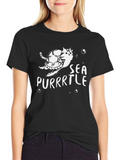 Sea Purrtle T-Shirt: Cat Turtle Graphic Tee