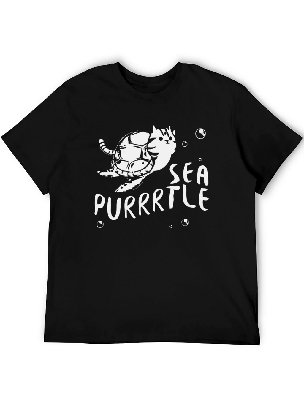 Sea Purrtle T-Shirt: Cat Turtle Graphic Tee