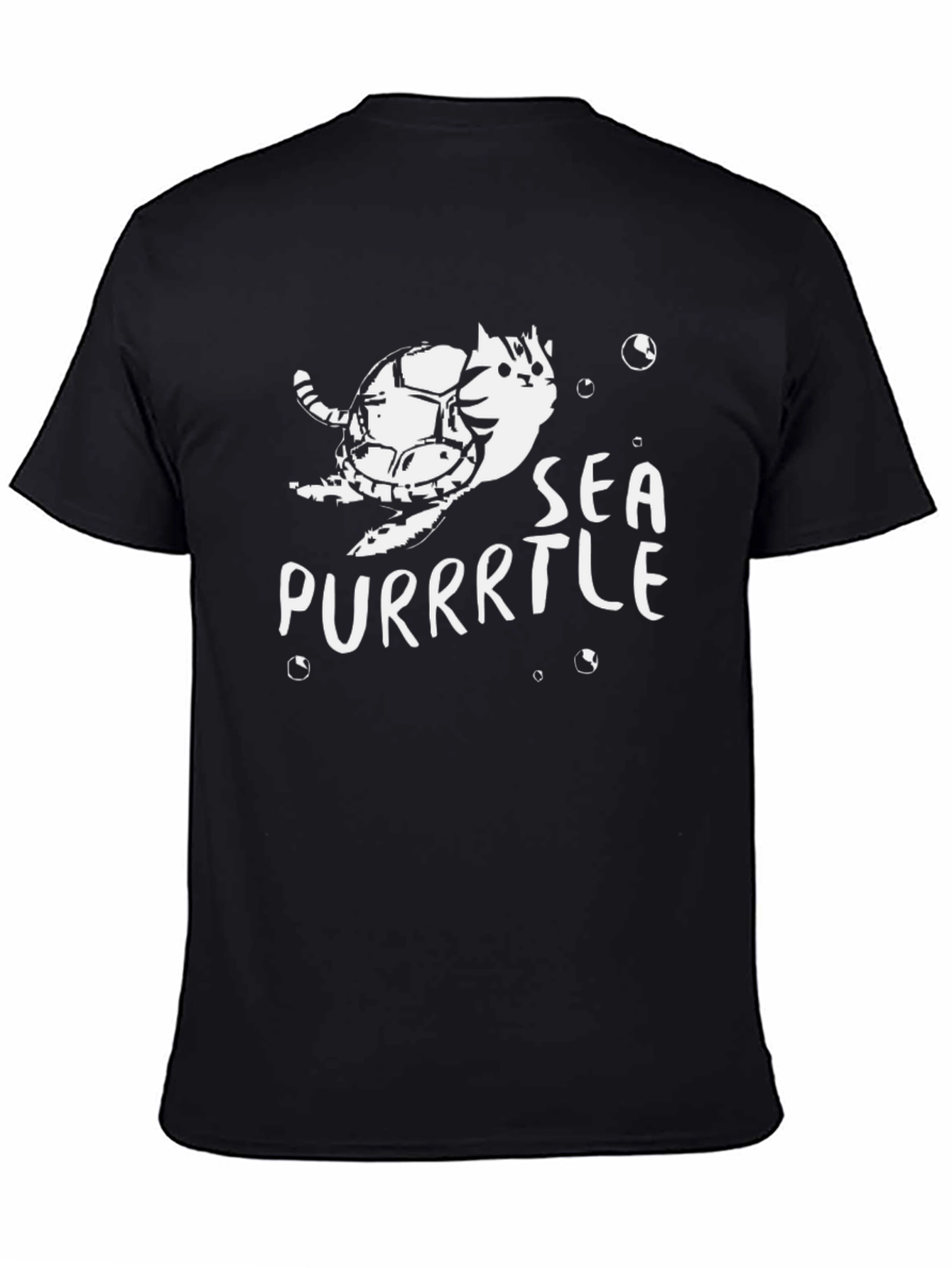 Sea Purrtle T-Shirt: Cat Turtle Graphic Tee