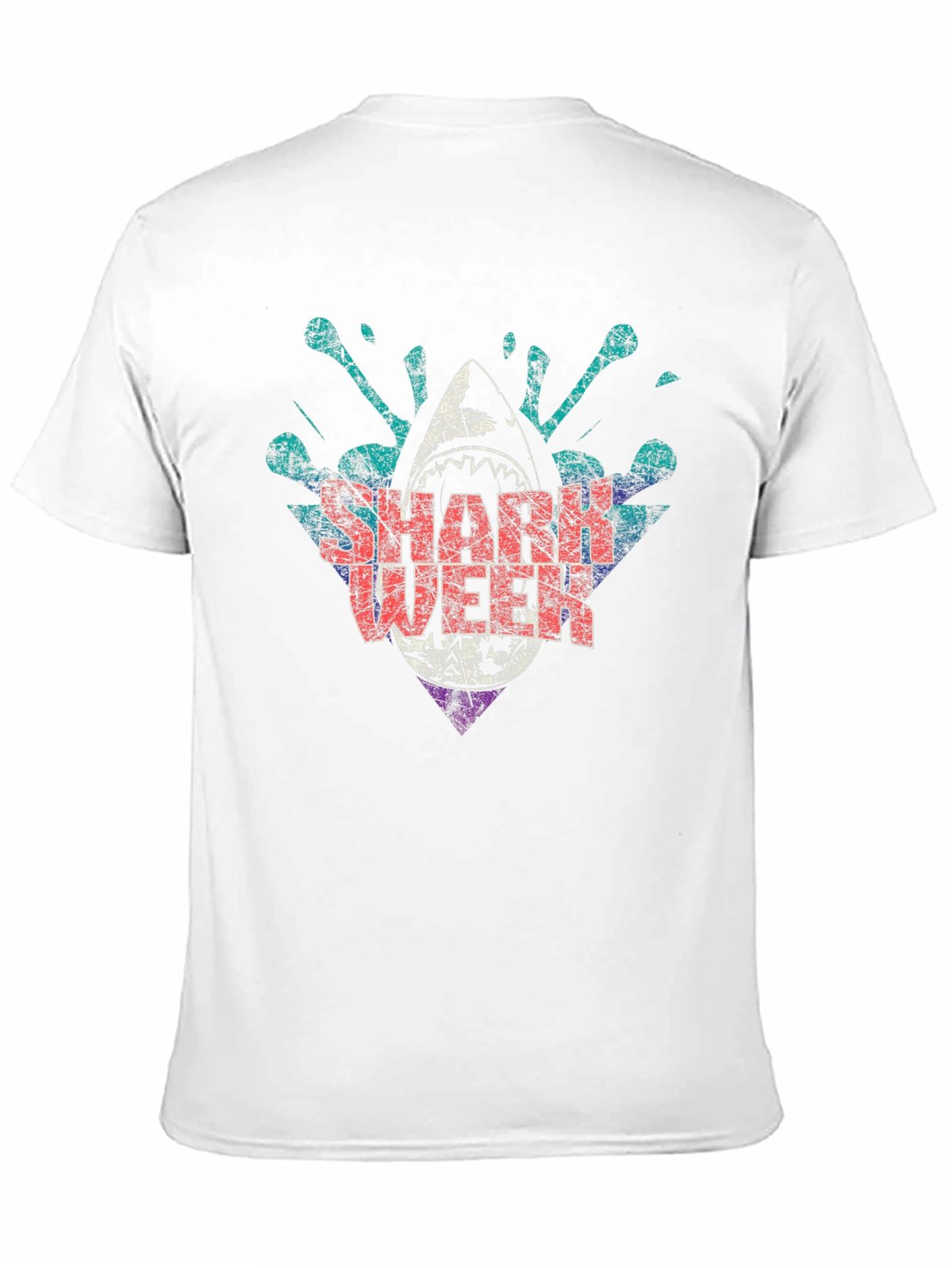 Shark Week Graphic Print Crewneck T-Shirt