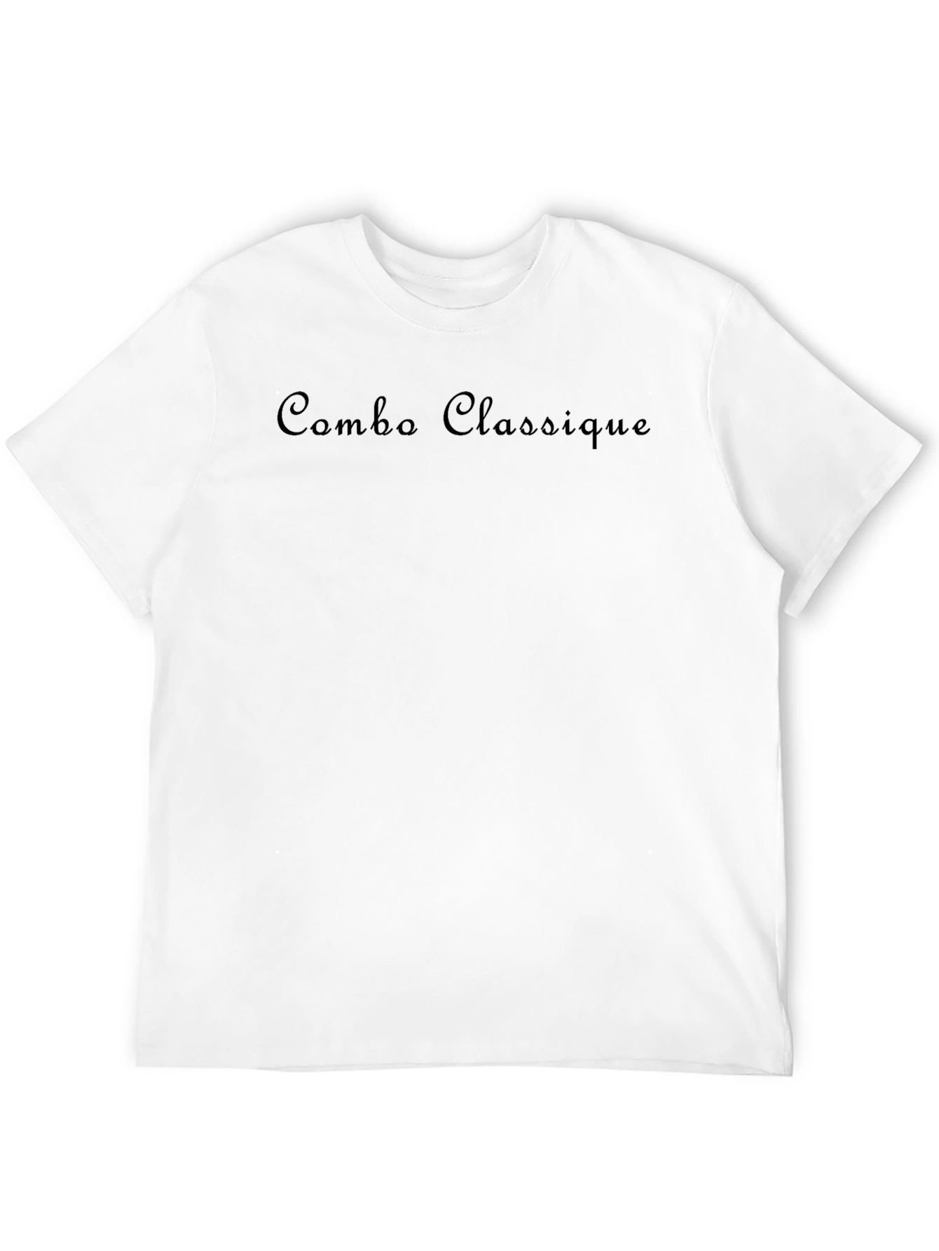 Mens Combo Classique Black Crew Neck T-Shirt