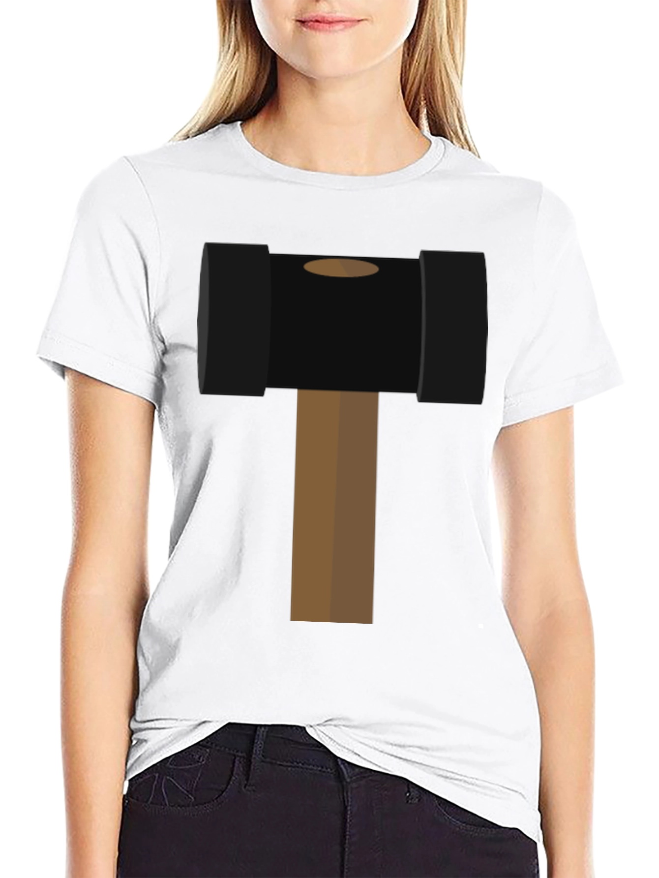 Hammer Time Graphic Tee - Novelty Black T-Shirt