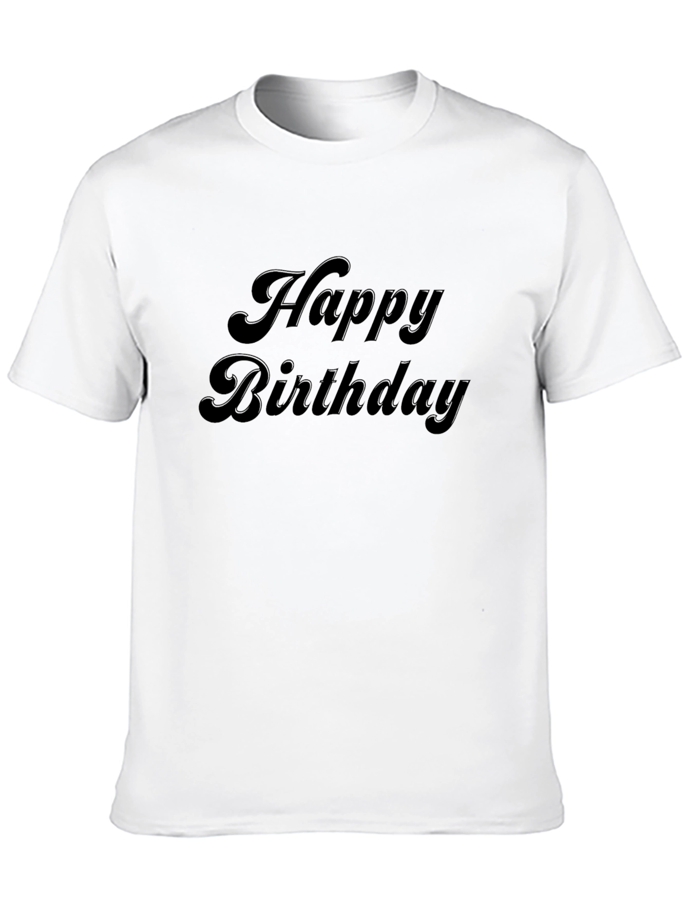 Happy Birthday Black T-Shirt