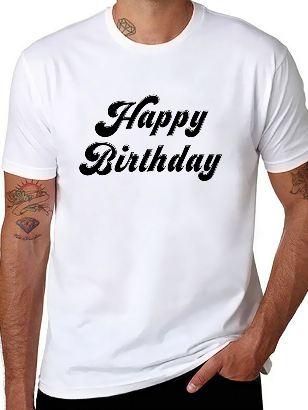 Happy Birthday Black T-Shirt
