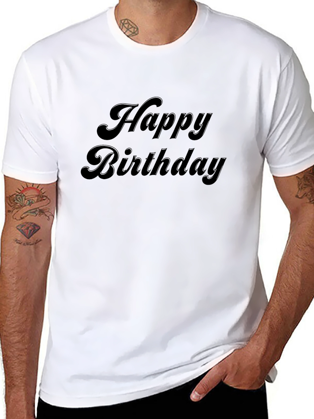 Happy Birthday Black T-Shirt