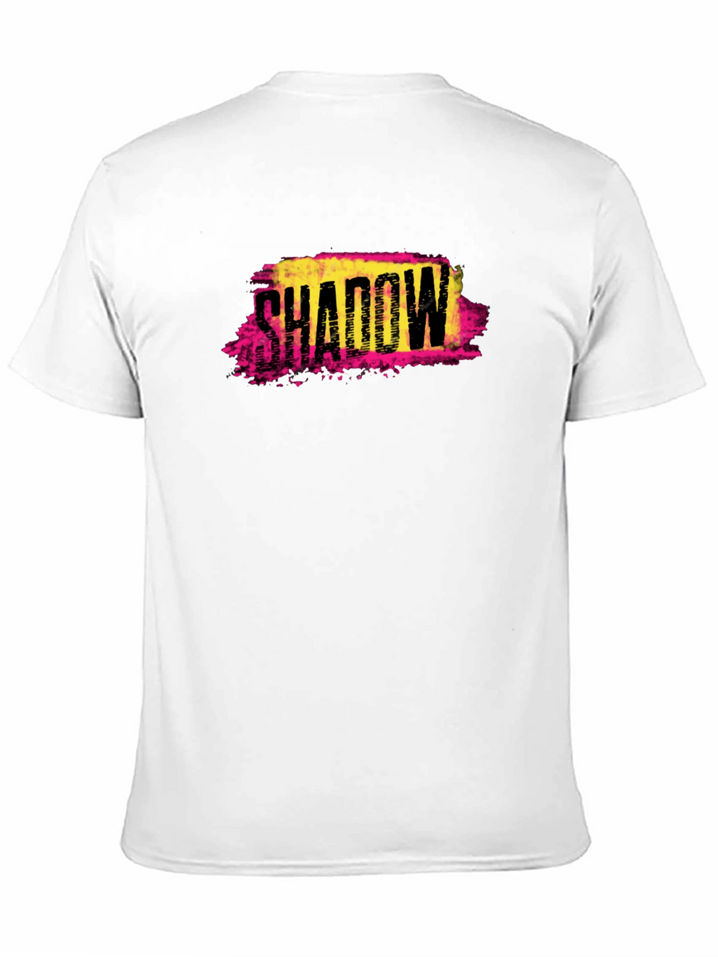 Shadow Graphic Print Black T-Shirt