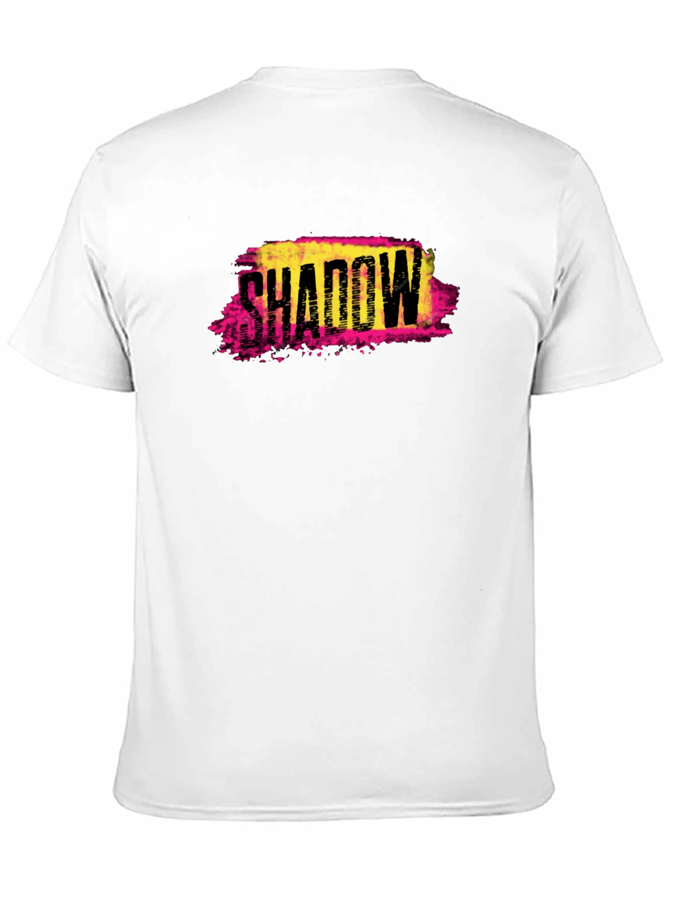 Shadow Graphic Print Black T-Shirt