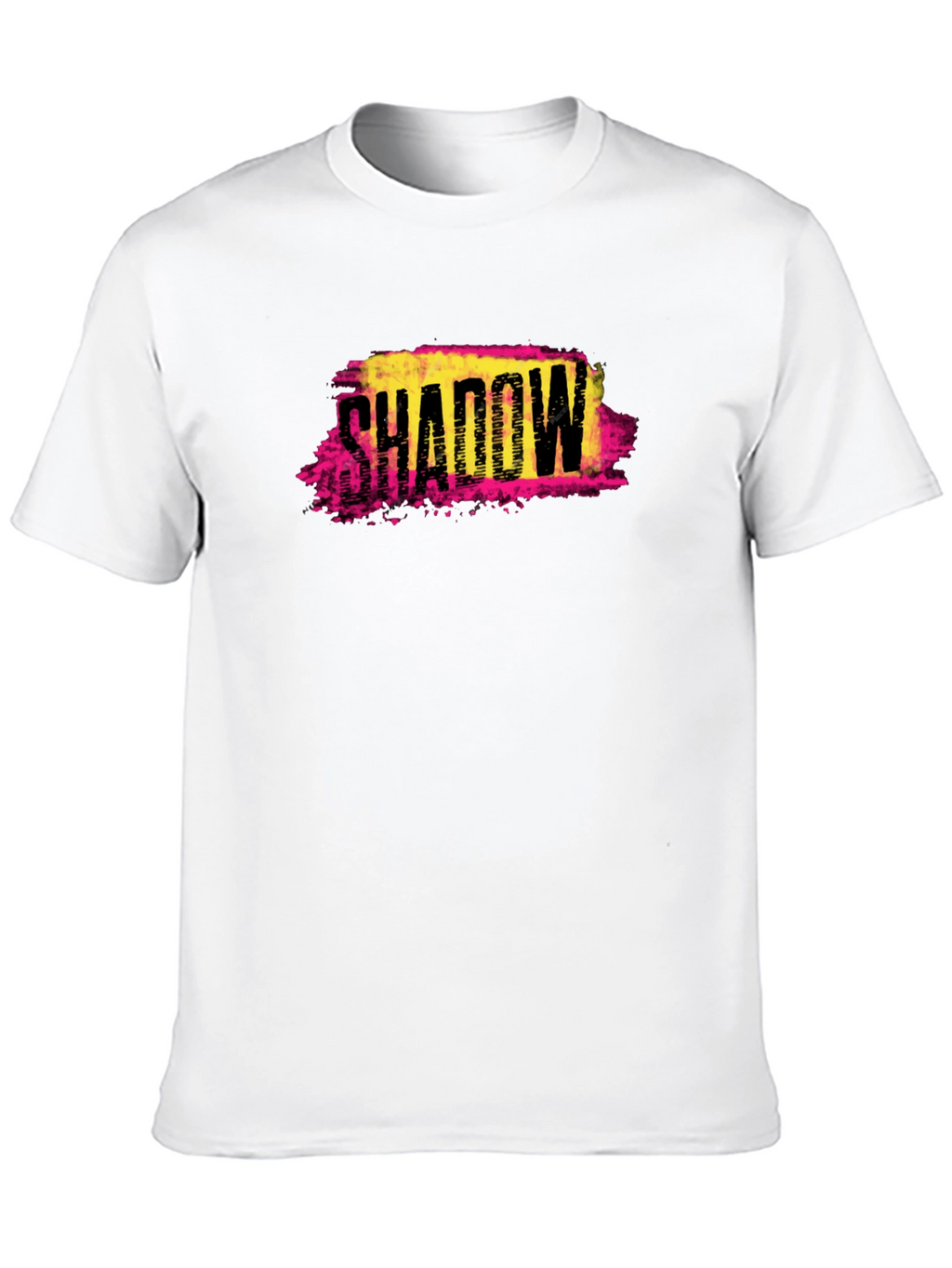 Shadow Graphic Print Black T-Shirt