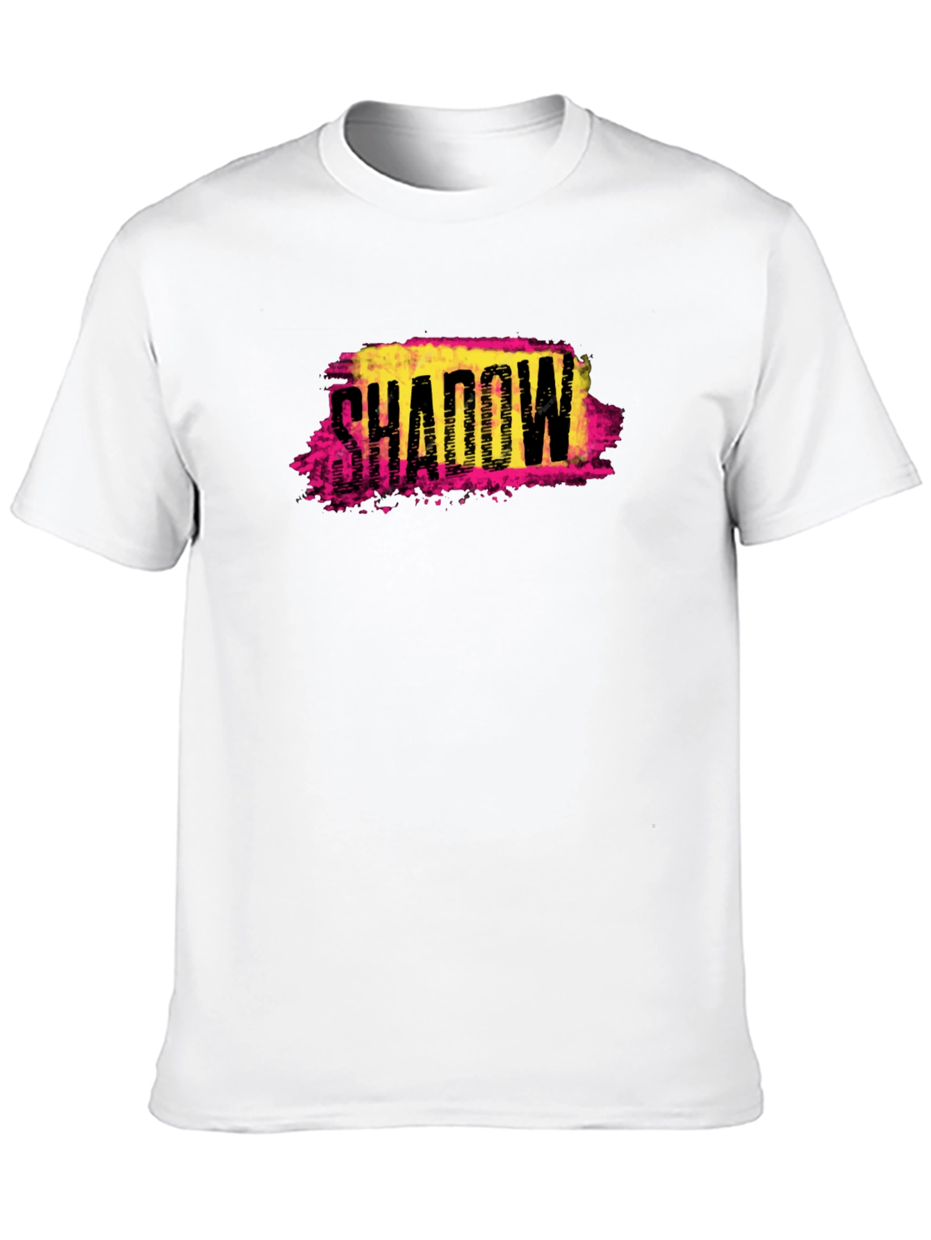 Shadow Graphic Print Black T-Shirt