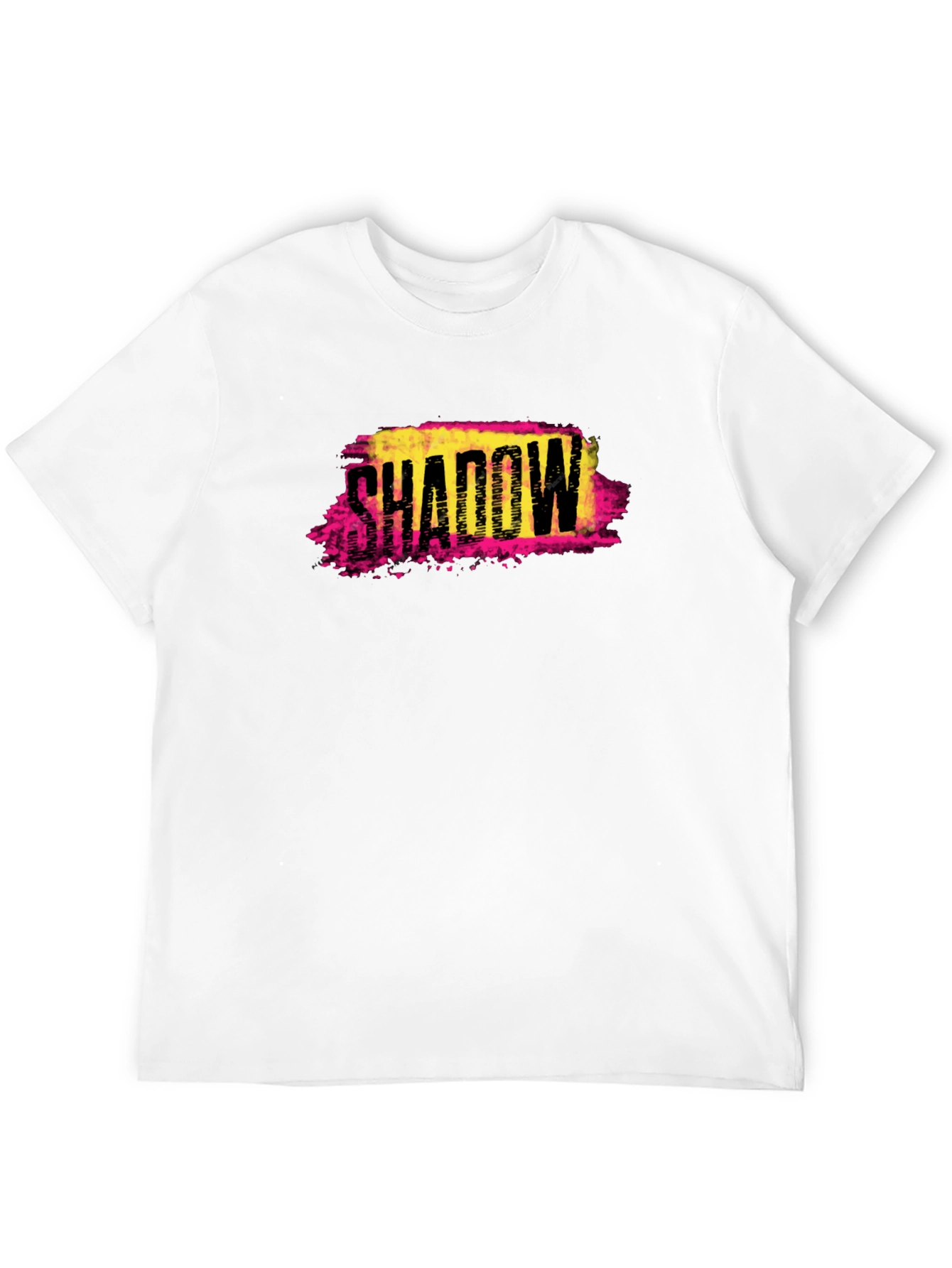 Shadow Graphic Print Black T-Shirt