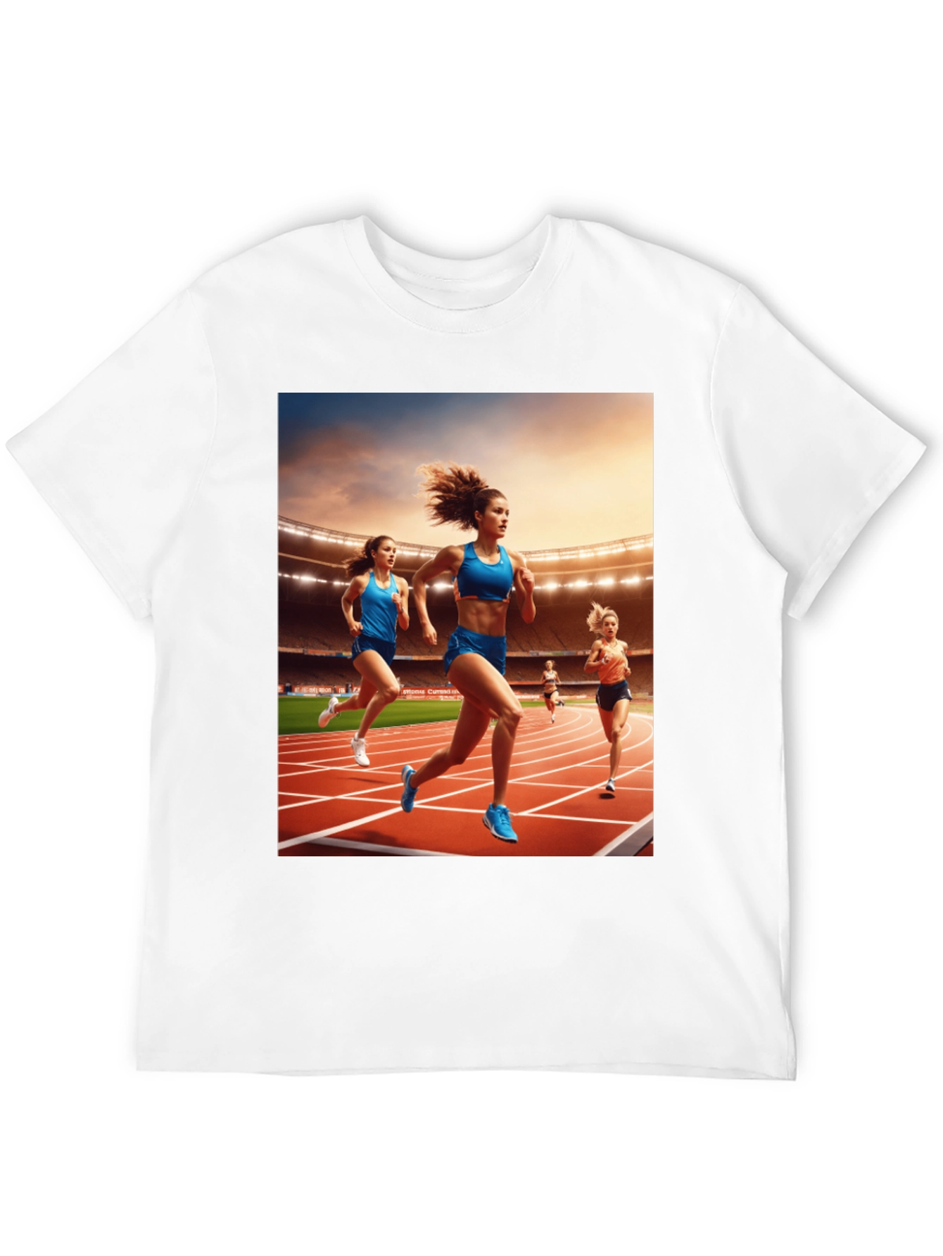 Athletic Runners Graphic Tee - Black Unisex T-Shirt