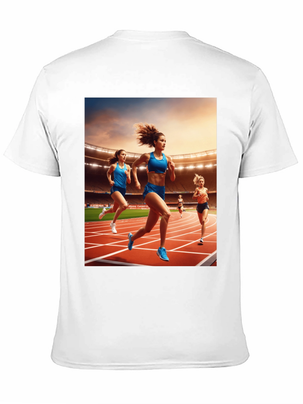 Athletic Runners Graphic Tee - Black Unisex T-Shirt
