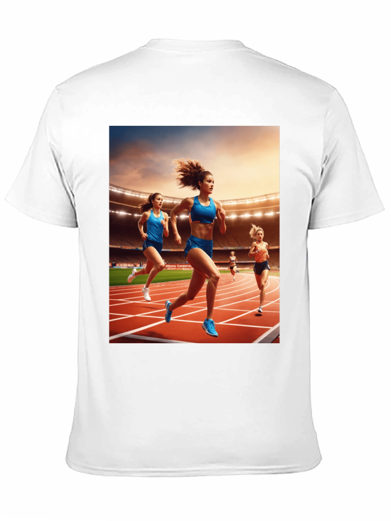 Athletic Runners Graphic Tee - Black Unisex T-Shirt